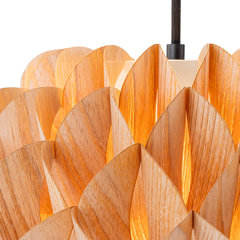 1-light Blooming Handmade Woven Pendant