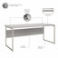 Bureau et piédestal mobile à 3 tiroirs-70328107-70328108