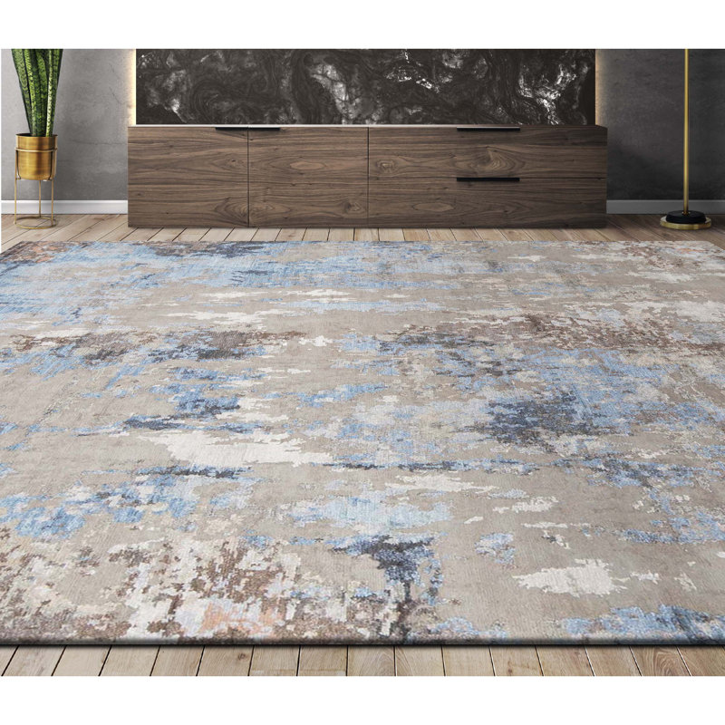 Abstract Area Rug, Rectangle 11'11" x 14'11"
