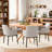 47.2" Solid Wood Round Dining Kitchen Table For 4-6 People With Intersecting Pedestal Base-98405872-98405874
