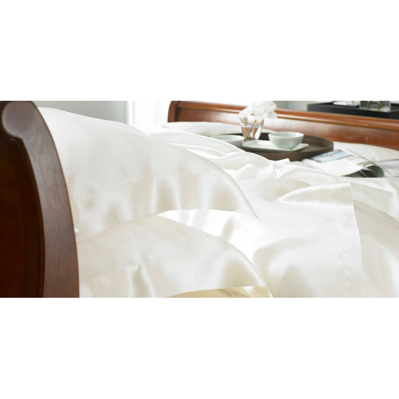 Signature Silk Boudoir Pillowcase, Ivory
