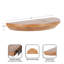 Canvey Half Moon Solid Wood Floating Table Shelf-815852506