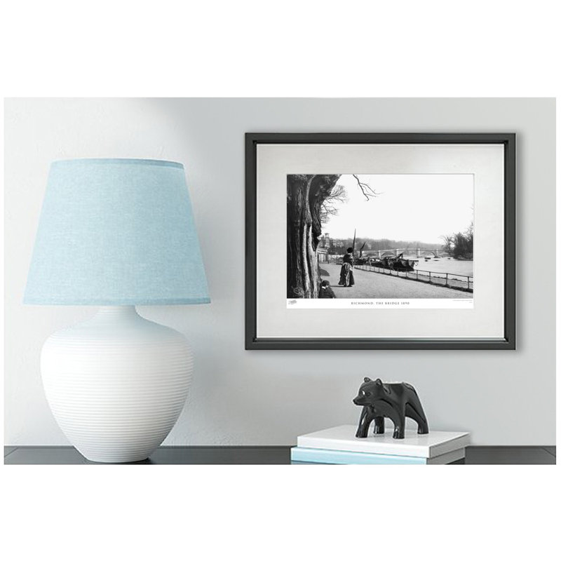 Richmond, The Bridge 1890 by Francis Frith - Single Picture Frame Print, 60cm H x 80cm W x 2.3cm D