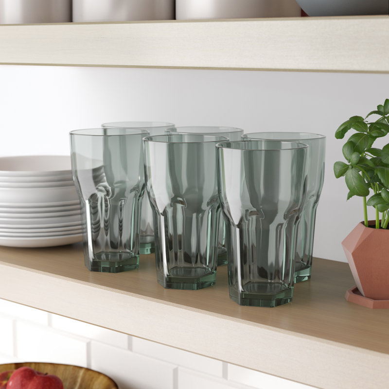 Verre à boisson acrylique 23 oz. Cecille, Gris