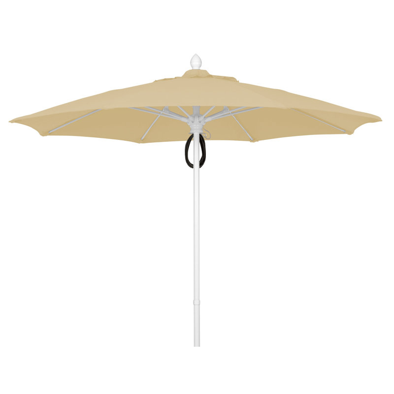 Parasol de marché 9 pi Prestige, Blanc, Lin