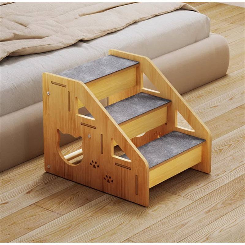 Escalier pour lit en bois