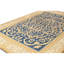 Tapis unique noué à la main bleu / ivoire / gris de haute qualité