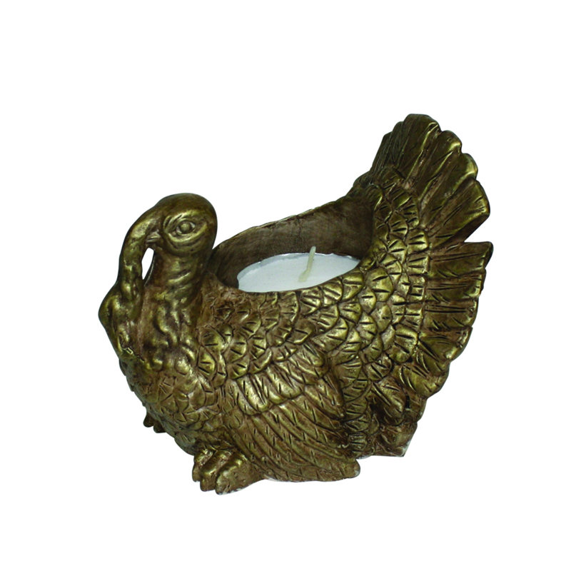 3.25'' H Wood Tabletop Tealight Holder
