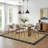 Washable Living Room Rug Floral Bordered Area Rugs Soft Thin Indoor Carpet for Bedroom Modern Throw Aesthetic Mat Non Slip Stain Resistant Carpet for Dining Room Office-125339491