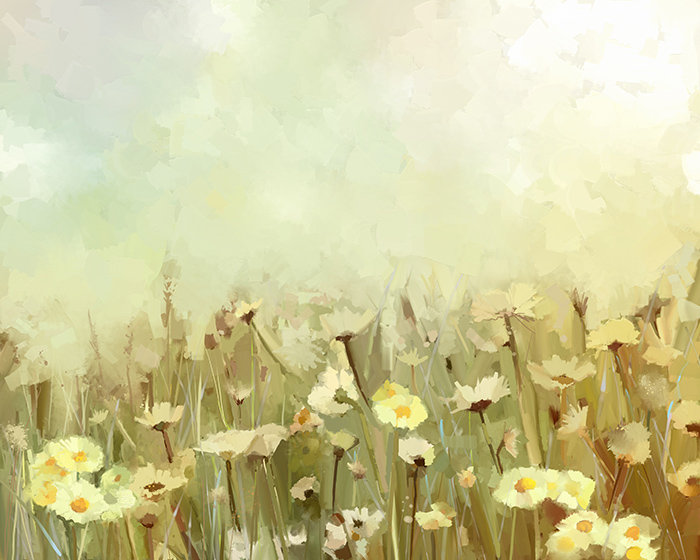 Cecylia 2.5m x 2.5m Matte Mural, 208 x 146cm