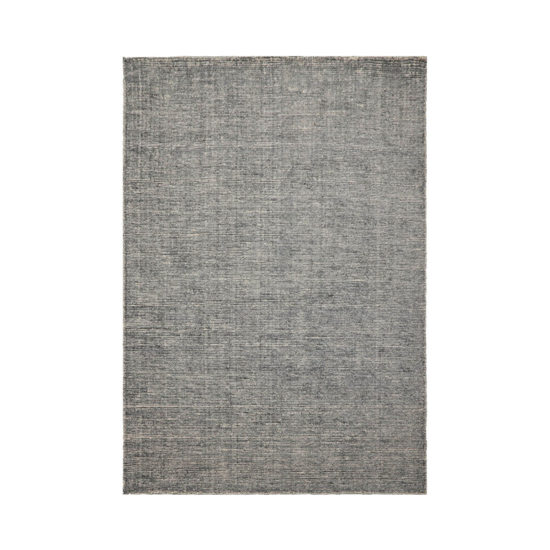 Tapis oriental gris en laine noué à la main 5 x 8 po LoomBloom