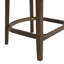 Ensemble de bar 5 pièces en bois d'hévéa Kyra avec tabourets rembourrés en rotin Kyra-122903985-122903984