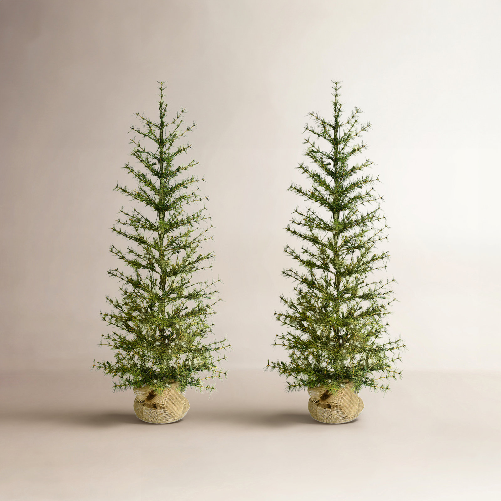 48' Lighted Artificial Fir Christmas Tree