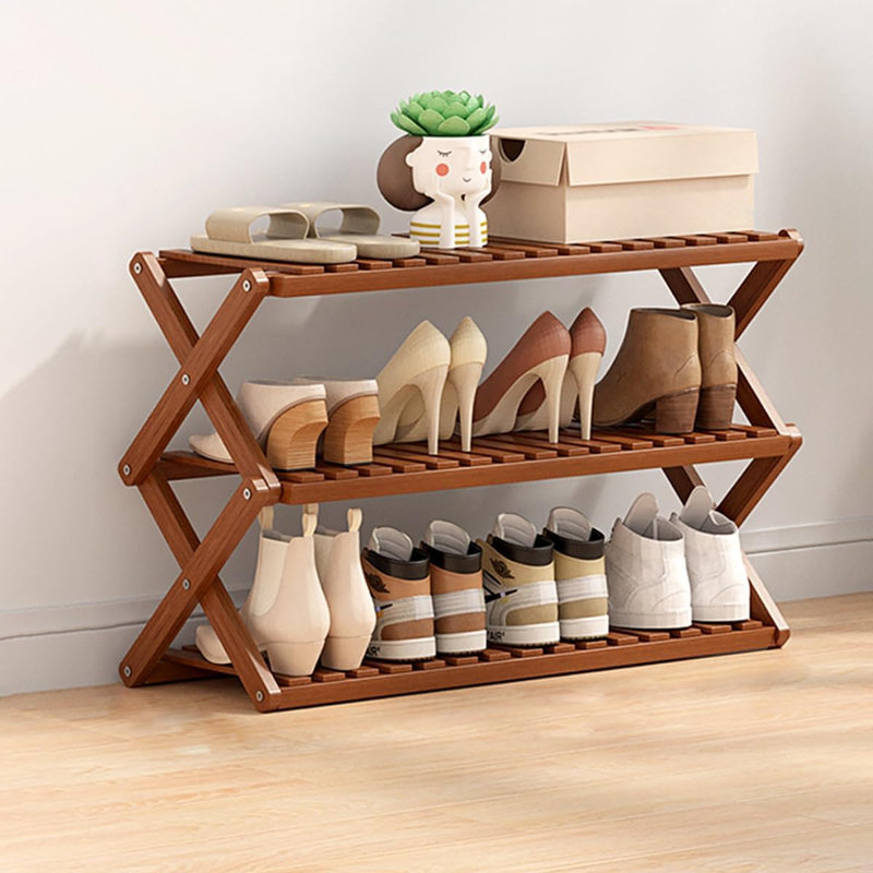 Bamboo Foldable Shelf Color, Brown