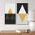 Toile avec cadre blanc