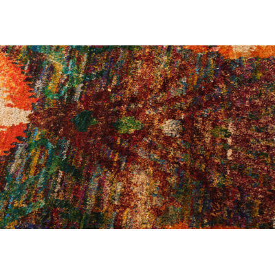 Roxsanne One-of-a-Kind 5'6" X 8'0" New Age Silk Area Rug in Red