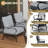 7-Person Outdoor Seating Group With Coffee Table-331453537