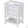 Meuble-lavabo 24 po avec lavabo, armoire de rangement avec tiroir et tablette ouverte, cadre en bois massif