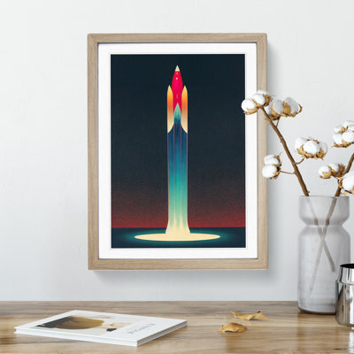 The Grand Spaceship Rocket - Single Picture Frame Print