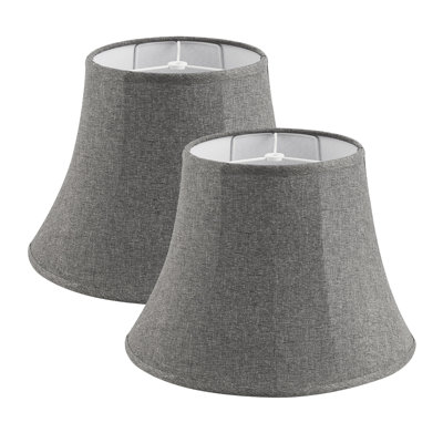 # 38009-2,Handsewn Bell Traditional Collapsible Spider Shade/ Linen Fabric,Set Of 2