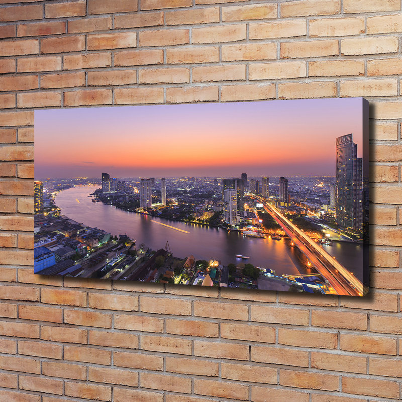 Bangkok West - Wrapped Canvas Print