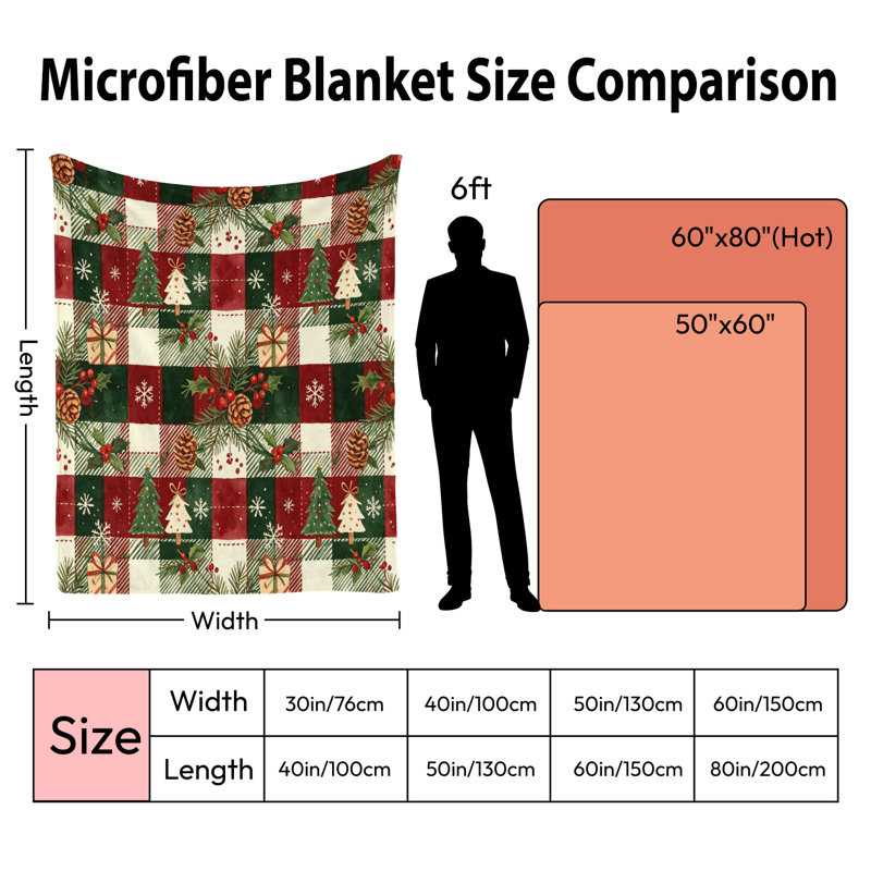 Couverture polaire en flanelle JYK pour lit simple, motif sapin de Noël, légère, respirante, douce et chaude en microfibre pelucheuse, 152 x 203 cm