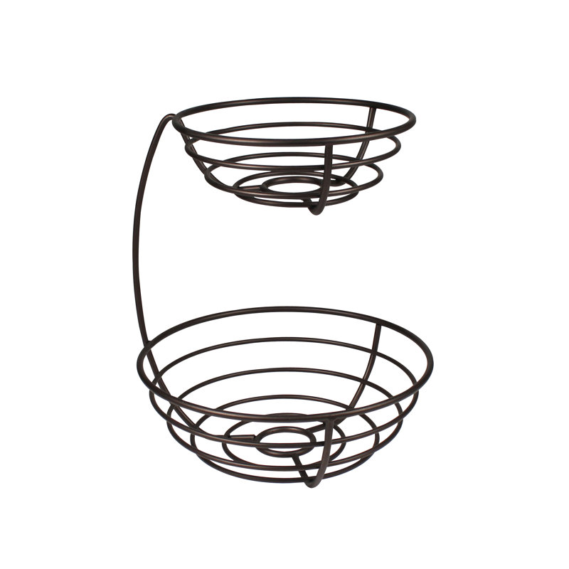Rebrilliant Callen Stainless Steel Fruit Bowl, Bronze