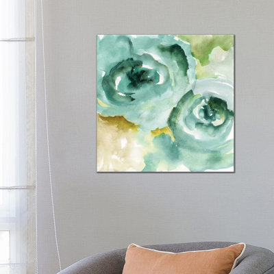 Cyan Season By Nan - Wrapped Canvas Art Prints by Nan - Wrapped Canvas Gallery-Wrapped Canvas Giclée
