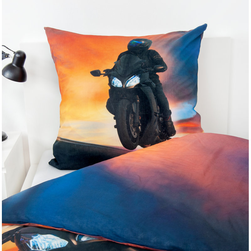 Motorcycle Duvet Cover Set