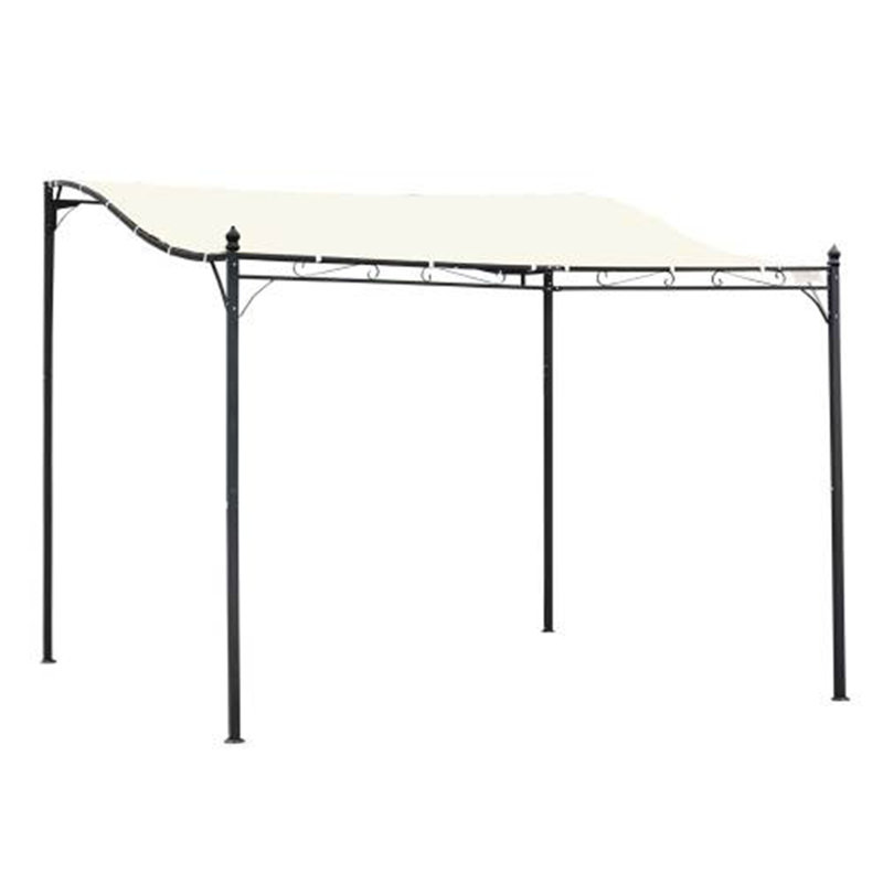 Poolside Pergola – Stylish & Functional, White, 98.5" H x 117" W x 117" D