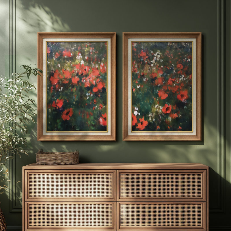 Ensemble de 2 œuvres d'art abstraites encadrées de qualité supérieure sur toile de qualité supérieure avec cadre de 26 po x 36 po
