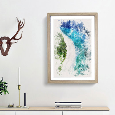 Maldives Paradise Beach - Picture Frame Painting Print