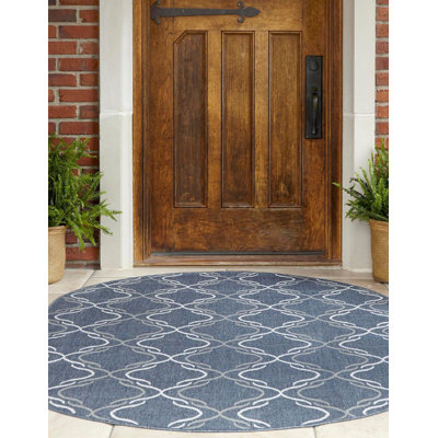 Tapis d'extérieur Preen bleu foncé