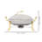 3.17Qt Round Chafing Dish, Stainless Steel Food Warmer Buffet Server