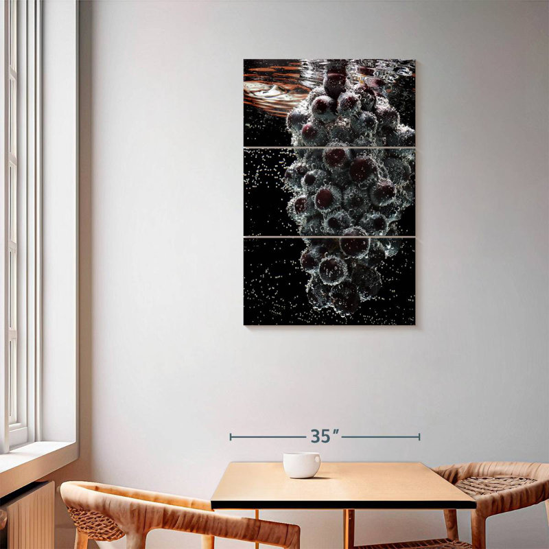 Yarlin Submerged Grapes, 57" H x 36" W