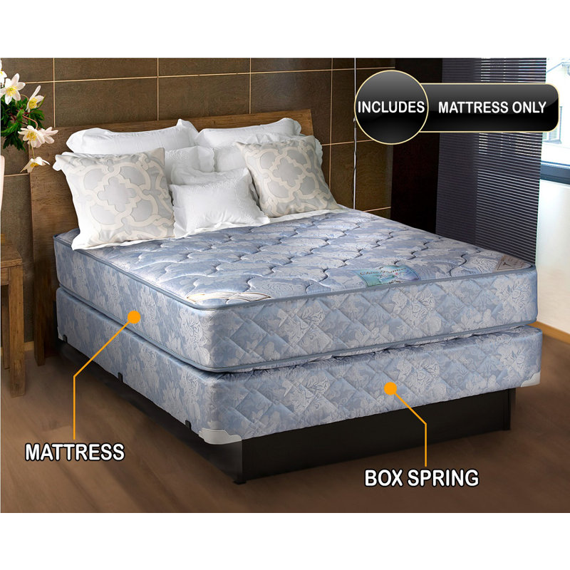 Chiro Premier Orthopedic (blue Color) Mattress Only - Medium Firm, Fully Assembled, Good For Your Back, Long Lasting And 2 Sided - By Alwyn Home