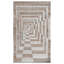 Mesa Geometric Area Rug in Sand Multi-906620669