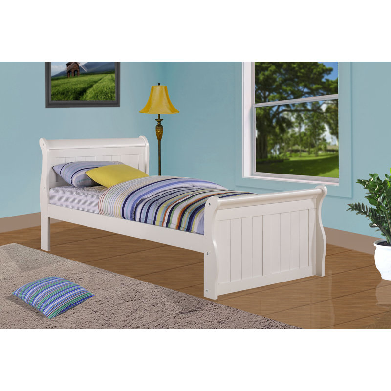 Lit-bateau en bois massif Jacquline par Harriet Bee, Simple