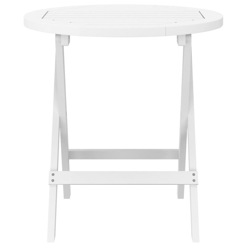 Round 46" Outdoor Bistro Table, White