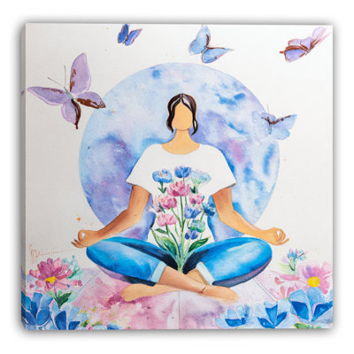 «Lotus Mind», art mural sur toile tendue