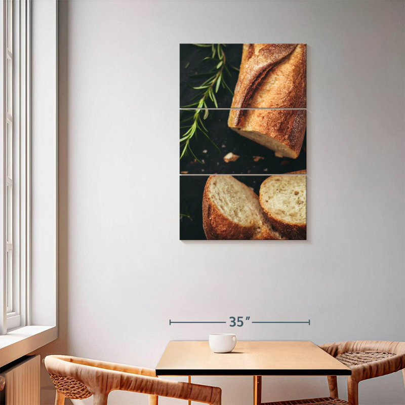 Baguette fraîchement cuite, H 57 po x l 36 po