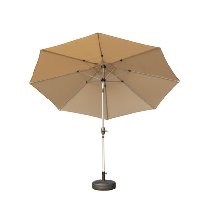 10 Ft Patio Umbrella with Button Tilt UV Resistant Water Resistant