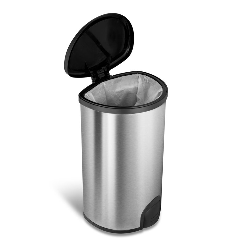 Poubelle en acier inoxydable 13 gallons