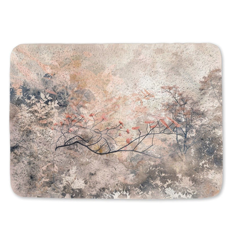 Tapis de bain en microfibre / microsuède Kwanesha, Simple - L 24 po x l 17 po