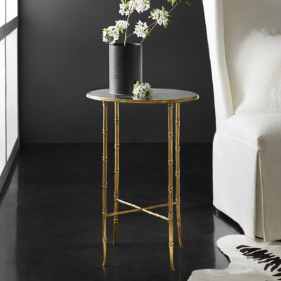 Modern History Glass End Table