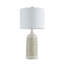 Lampe de table en résine sculptée de style ferme, 23,5 po, avec abat-jour cylindrique