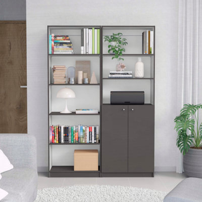 Ensemble de bibliothèque 2 pièces Layton