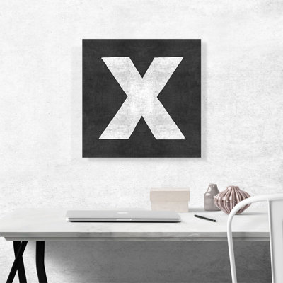 " Chalkboard Alphabet Letter X "