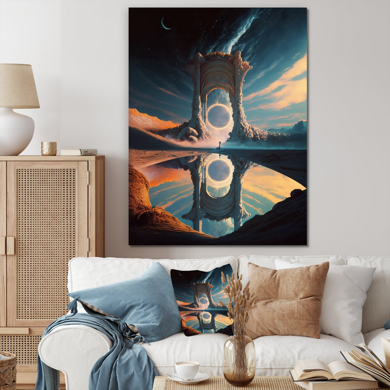 Astronaut's Cosmic Reading III sur toile, H 44 po x l 34 po x P 1,5 po
