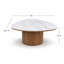 Jade 48" Organic Coffee Table - Almond Oak and Calacatta Marble-140285503